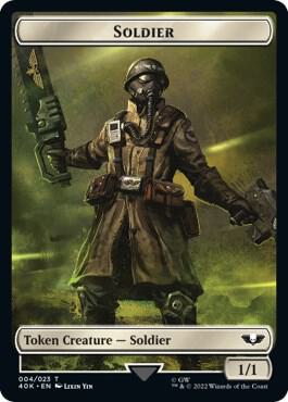 Soldier (004) // Vanguard Suppressor Double-Sided Token 4 // 10 card from Universes Beyond: Warhammer 40,000