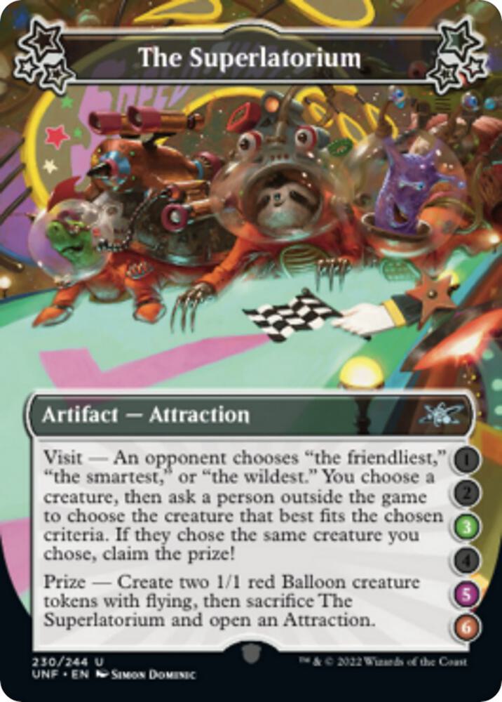 The Superlatorium (3-5-6) 230 card from Unfinity