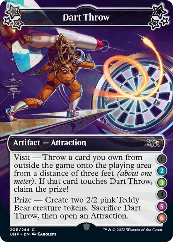 Dart Throw (2-3-5-6) 208 card from Unfinity
