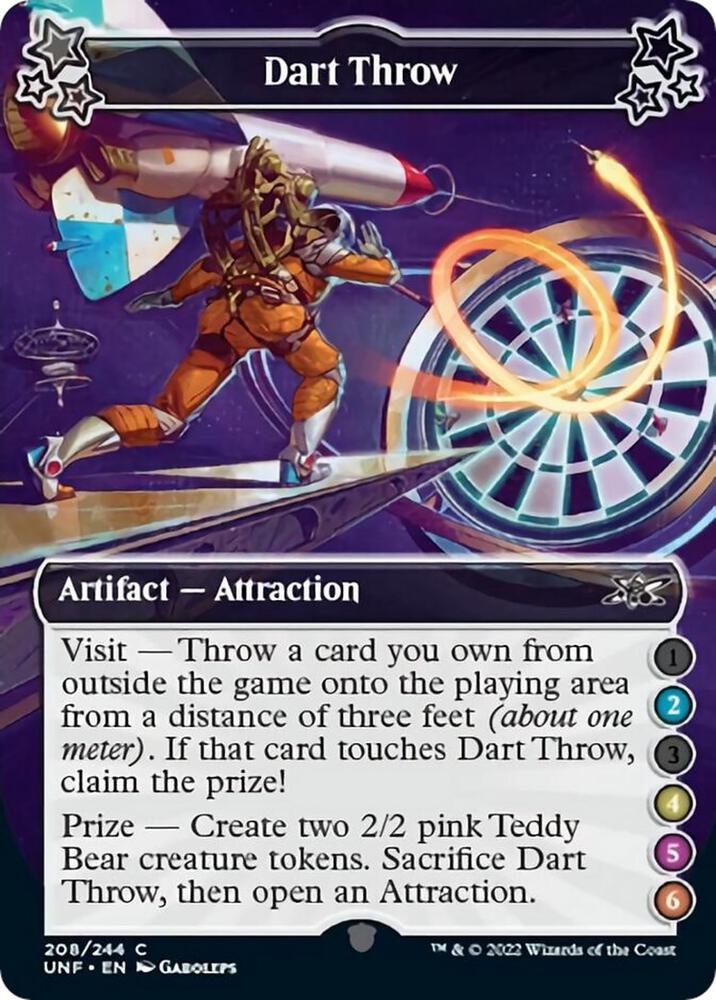 Dart Throw (2-4-5-6) 208 card from Unfinity