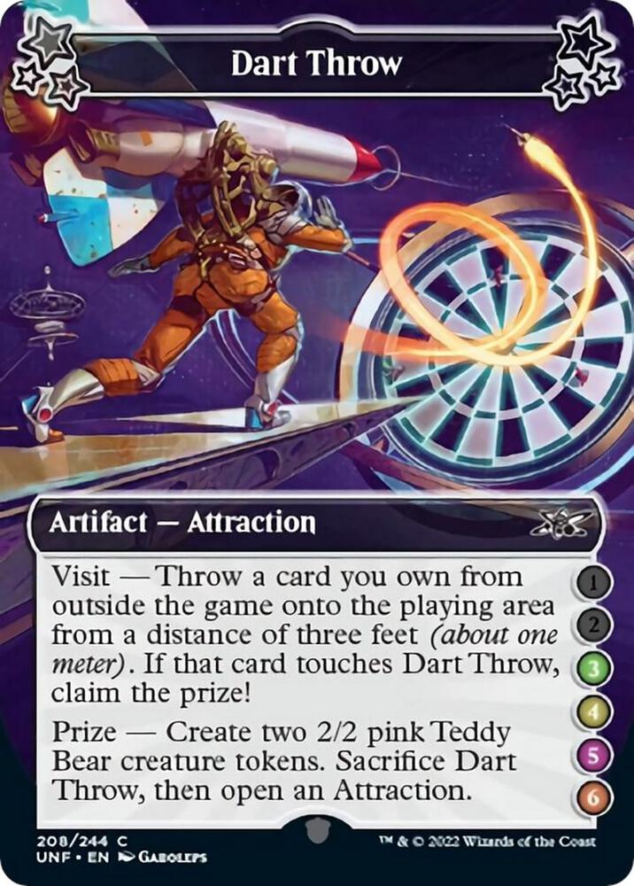 Dart Throw (3-4-5-6) 208 card from Unfinity