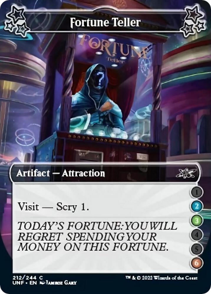 Fortune Teller (2-3-6) 212 card from Unfinity