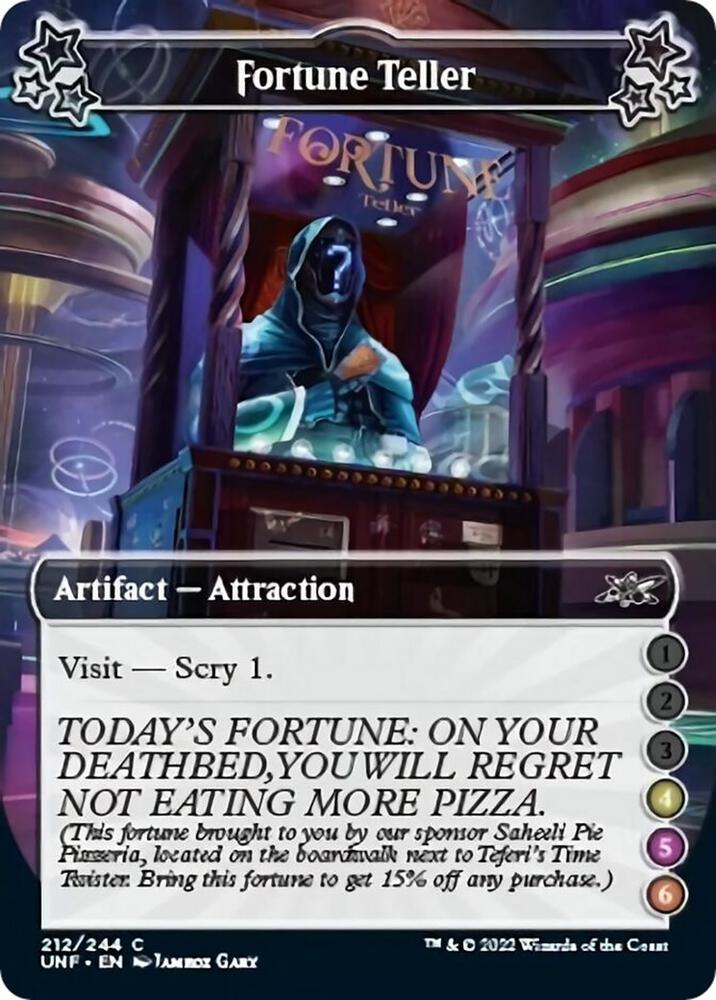 Fortune Teller (4-5-6) 212 card from Unfinity