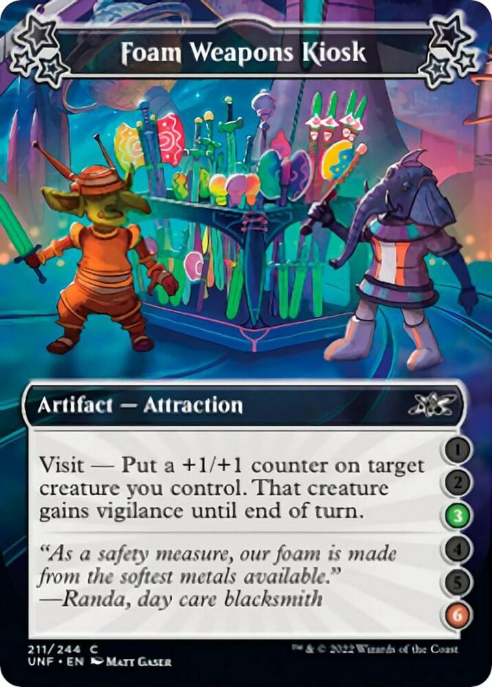 Foam Weapons Kiosk (3-6) 211 card from Unfinity
