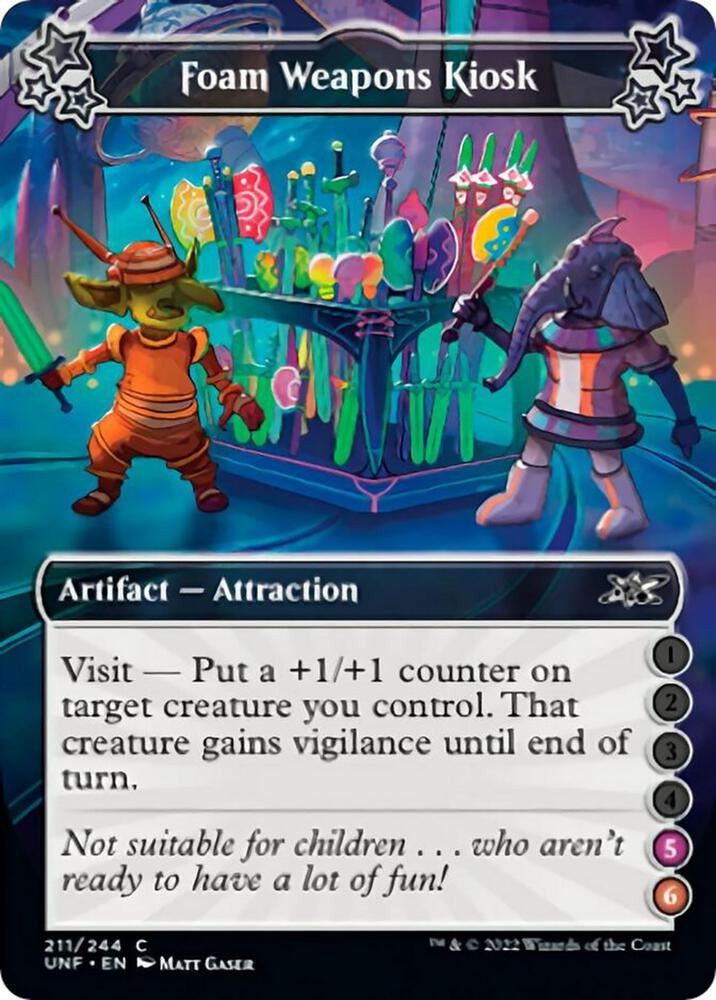 Foam Weapons Kiosk (5-6) 211 card from Unfinity