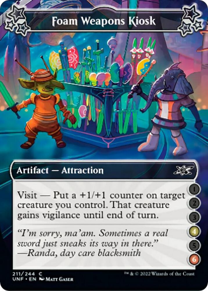 Foam Weapons Kiosk (4-6) 211 card from Unfinity
