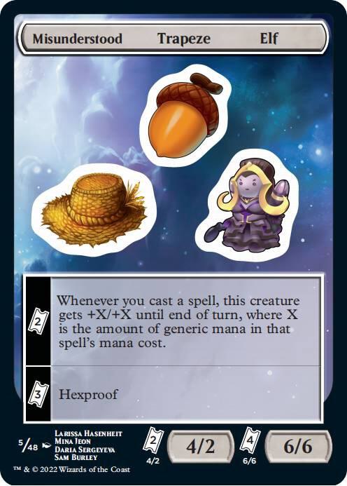 Misunderstood Trapeze Elf 5 card from Unfinity