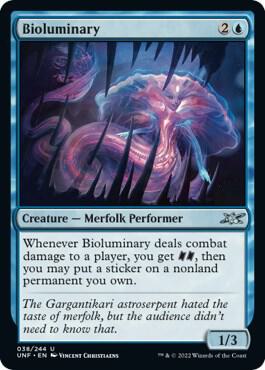 Bioluminary 38 card from Unfinity