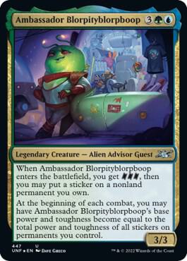 Ambassador Blorpityblorpboop (Galaxy Foil) 447 card from Unfinity