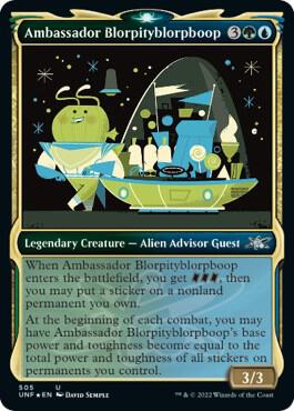 Ambassador Blorpityblorpboop (Showcase) (Galaxy Foil) 505 card from Unfinity