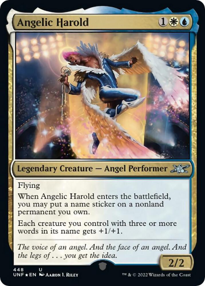 Angelic Harold (Galaxy Foil) 448 card from Unfinity