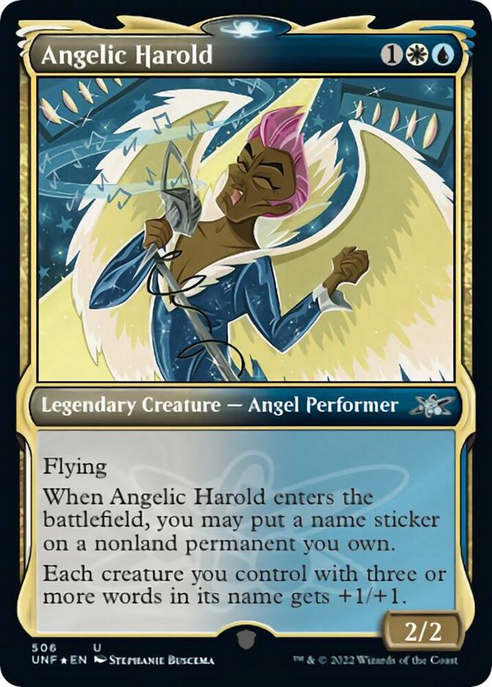 Angelic Harold (Showcase) (Galaxy Foil) 506 card from Unfinity