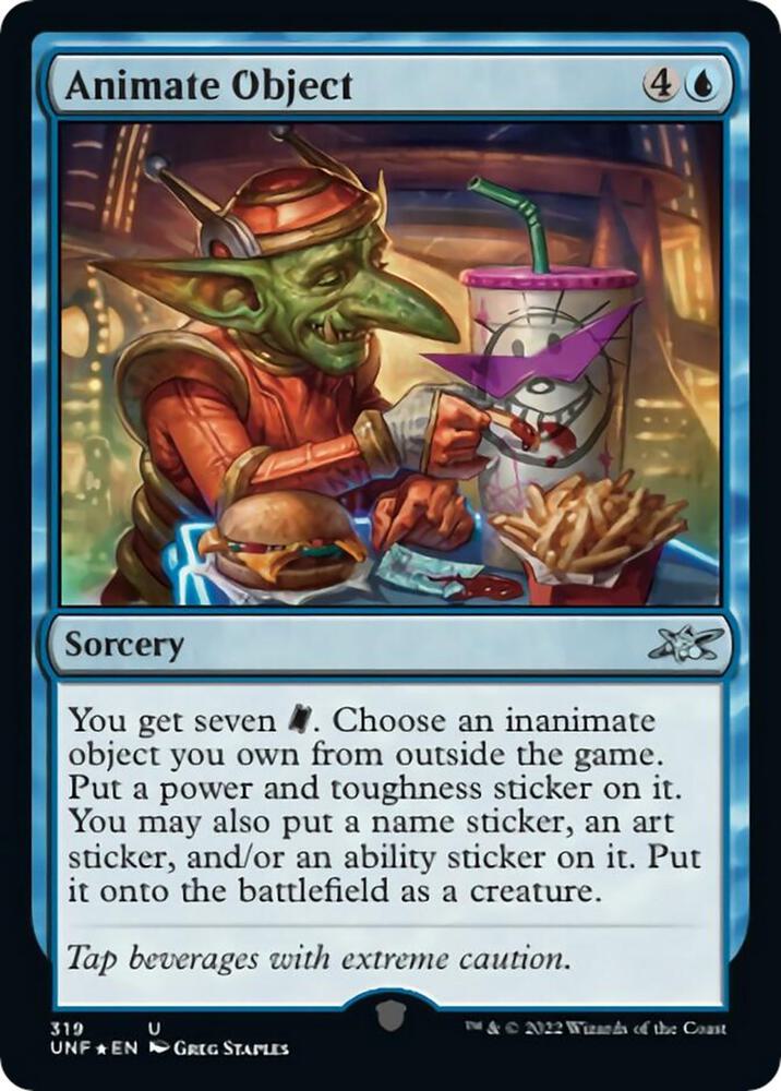 Animate Object (Galaxy Foil) 319 card from Unfinity
