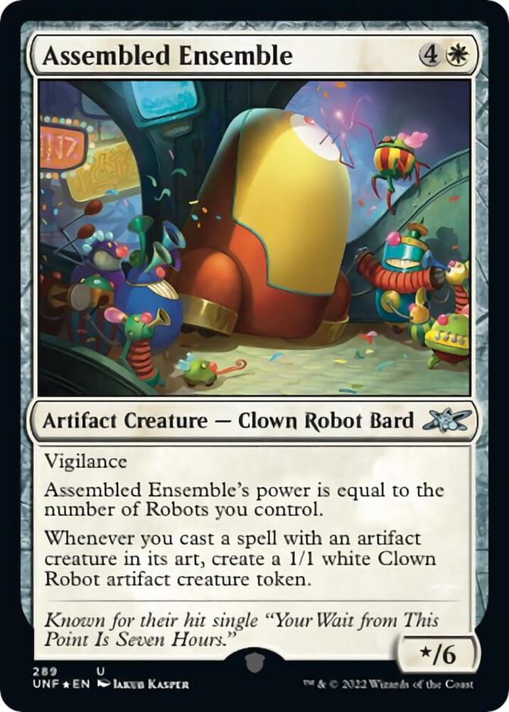 Assembled Ensemble (Galaxy Foil) 289 card from Unfinity