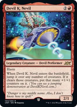 Devil K. Nevil 104 card from Unfinity