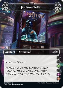 Fortune Teller (3-5-6) 212 card from Unfinity