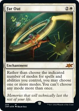 Far Out (Galaxy Foil) 294 card from Unfinity