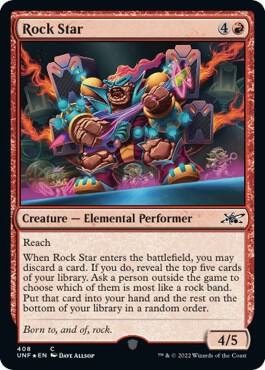 Rock Star (Galaxy Foil) 408 card from Unfinity