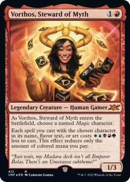 Vorthos, Steward of Myth (Galaxy Foil) 412 card from Unfinity