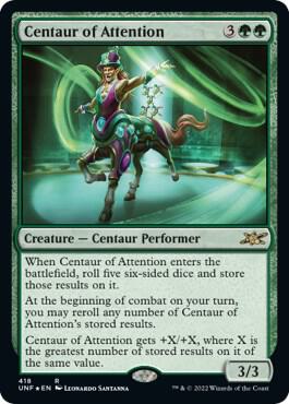Centaur of Attention (Galaxy Foil) 418 card from Unfinity