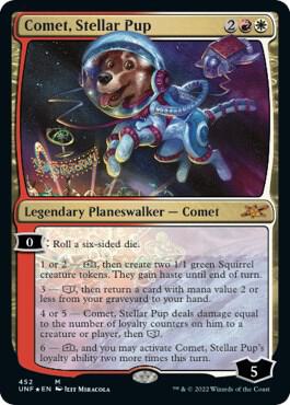 Comet, Stellar Pup (Galaxy Foil) 452 card from Unfinity