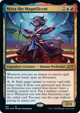 Myra the Magnificent (Galaxy Foil) 461 card from Unfinity
