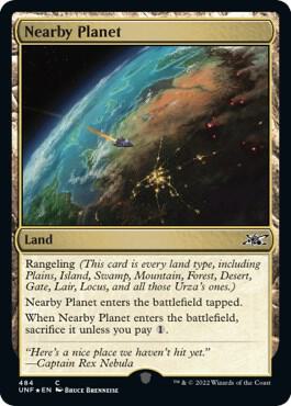 Nearby Planet (Galaxy Foil) 484 card from Unfinity