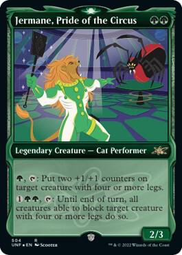 Jermane, Pride of the Circus (Showcase) (Galaxy Foil) 504 card from Unfinity