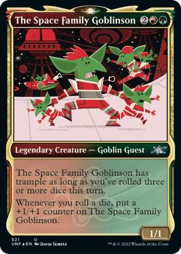 The Space Family Goblinson (Showcase) (Galaxy Foil) 521 card from Unfinity