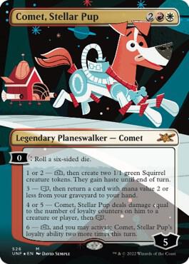Comet, Stellar Pup (Borderless) (Galaxy Foil) 526 card from Unfinity