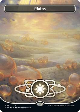 Plains (Borderless) (Galaxy Foil) 486 card from Unfinity