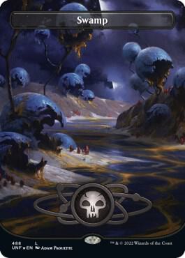 Swamp (Borderless) (Galaxy Foil) 488 card from Unfinity