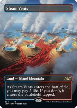 Steam Vents (Borderless) (Galaxy Foil) 534 card from Unfinity