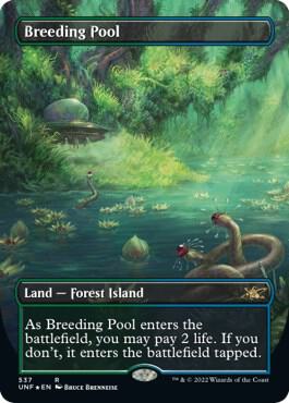 Breeding Pool (Borderless) (Galaxy Foil) 537 card from Unfinity