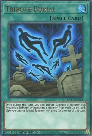 Tribute Burial LART-EN053 card from The Lost Art Promotion