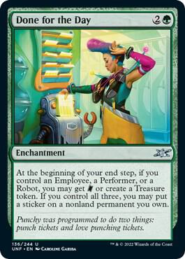 Done for the Day 136 card from Unfinity