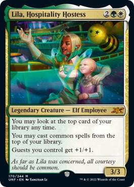 Lila, Hospitality Hostess 170 card from Unfinity
