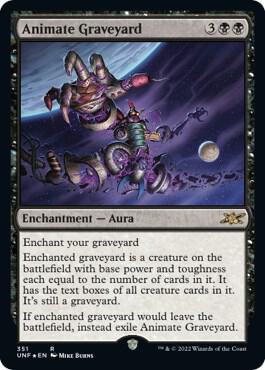 Animate Graveyard (Galaxy Foil) 351 card from Unfinity