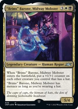 "Brims" Barone, Midway Mobster (Galaxy Foil) 449 card from Unfinity
