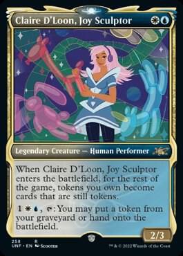 Claire D'Loon, Joy Sculptor (Showcase) 258 card from Unfinity