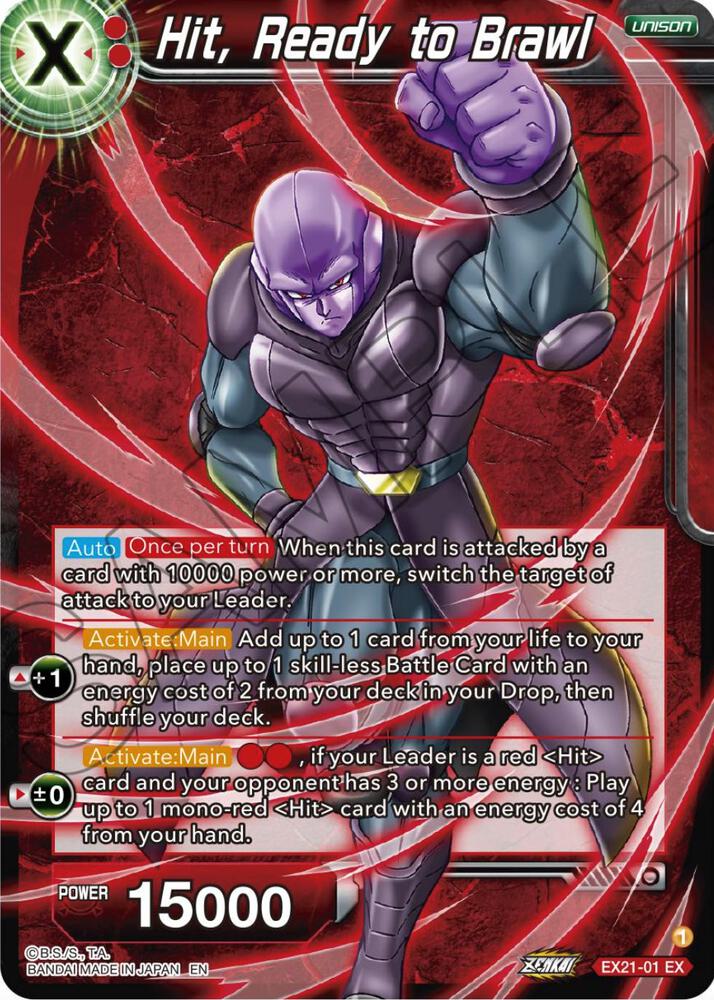 Hit, Ready to Brawl EX21-01 card from 5th Anniversary Set