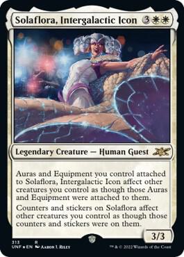 Solaflora, Intergalactic Icon (Galaxy Foil) 313 card from Unfinity