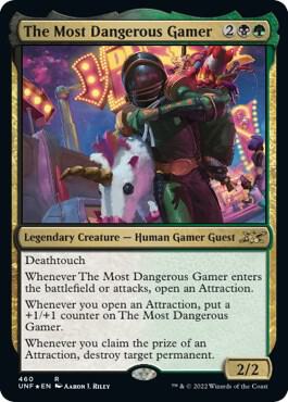 The Most Dangerous Gamer (Galaxy Foil) 460 card from Unfinity