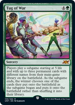 Tug of War 159 card from Unfinity