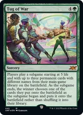Tug of War (Galaxy Foil) 445 card from Unfinity