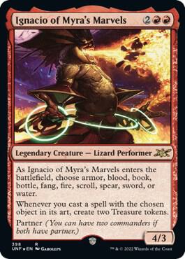 Ignacio of Myra's Marvels (Galaxy Foil) 398 card from Unfinity