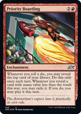 Priority Boarding (Galaxy Foil) 405 card from Unfinity