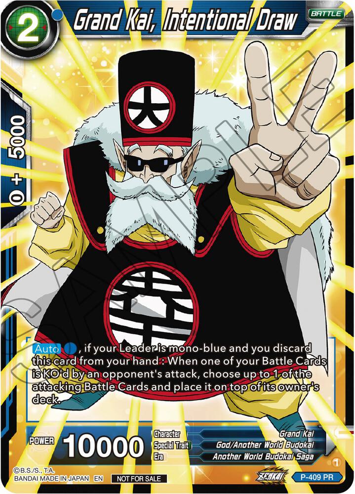 Grand Kai, Intentional Law (Zenkai Series Tournament Pack Vol.1) P-409 card from Tournament Promotion Cards