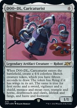 D00-DL, Caricaturist (Galaxy Foil) 473 card from Unfinity