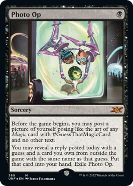 Photo Op (Galaxy Foil) 369 card from Unfinity